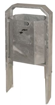 Abfallbehälter TKG CAMPINA 40 Liter Silber